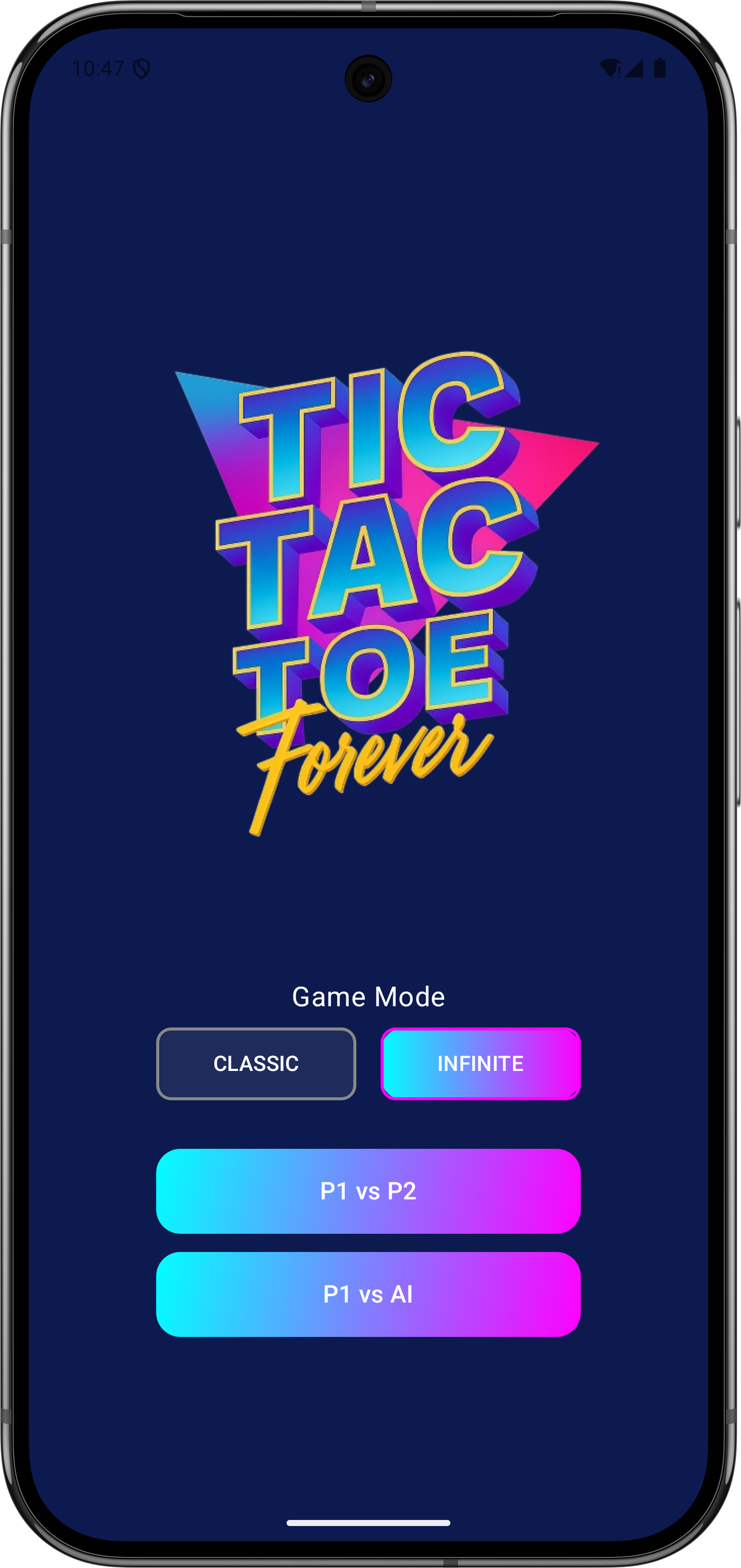 Tela inicial do jogo